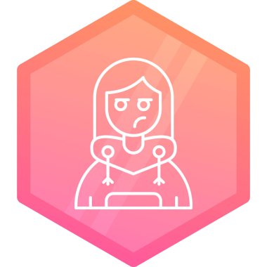 kadın üzgün bir yüz ile