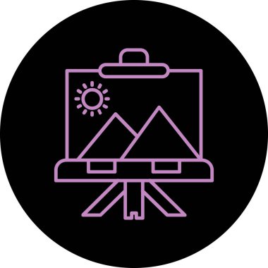 Güneş simgesinin vektör illüstrasyonu