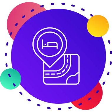 Çizgi Araba Tekerleği simgesi beyaz arkaplanda izole edildi. Renkli taslak konsepti. Vektör.