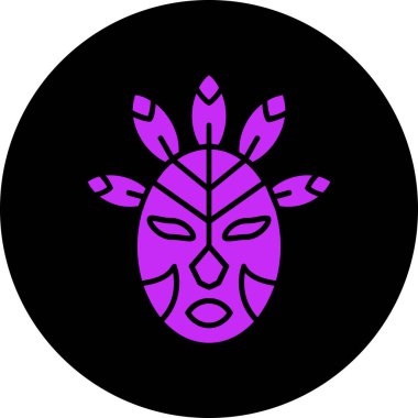 Moda biçimi izole edilmiş arkaplanda maske simgesi