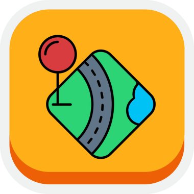 Yol işaretinin vektör illüstrasyonu