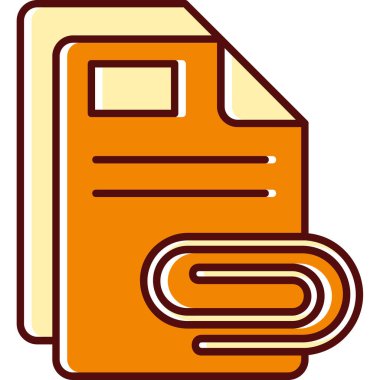 Belge. Web simgesi basit illüstrasyon