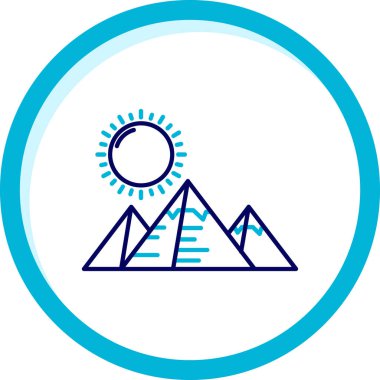 dağ simgesinin vektör illüstrasyonu