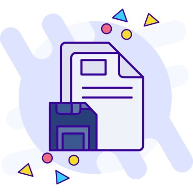 dosya belge simgesi vektör illüstrasyon grafik tasarımı