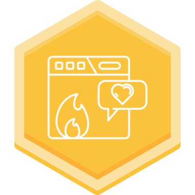 Simge vektör resimlemesini ateşle