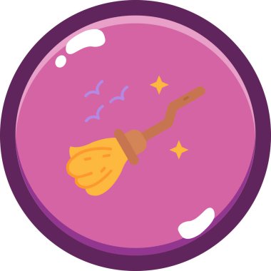 Süpürgemsi düz, basit vektör çizimi