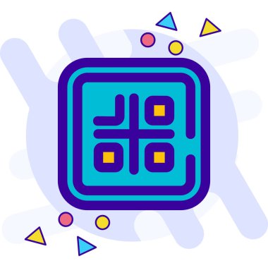 Modern bir simgenin vektör illüstrasyonu