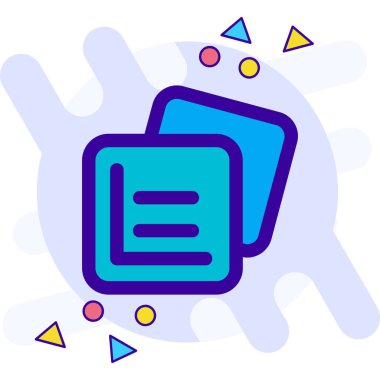 Belge dosya simgesinin vektör illüstrasyonu