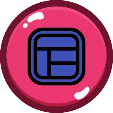 top topu simgesi - taslak biçimi