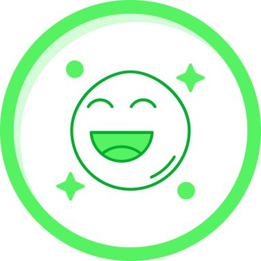 Gülümse. Web simgesi basit illüstrasyon