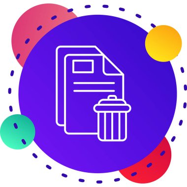 Siyah çizgi belge simgesi beyaz arkaplanda izole edildi. dosya simgesi. Kontrol listesi simgesi. İş konsepti. Rastgele dinamik şekiller. vektör illüstrasyonu