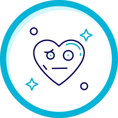 Kalp ikonu vektör illüstrasyonu