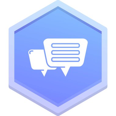 konuşma balonu simgesi, vektör illüstrasyonu