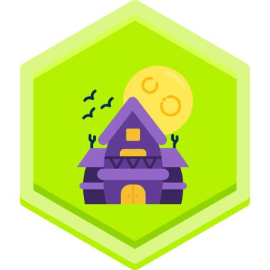 Cadılar Bayramı vektörü düz simgesi