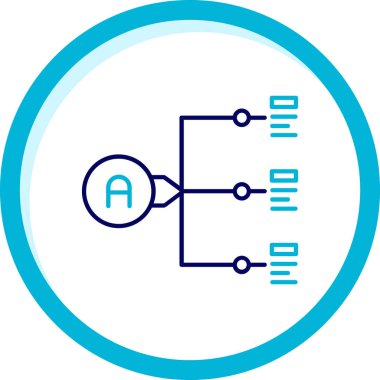 b b simgesinin vektör illüstrasyonu