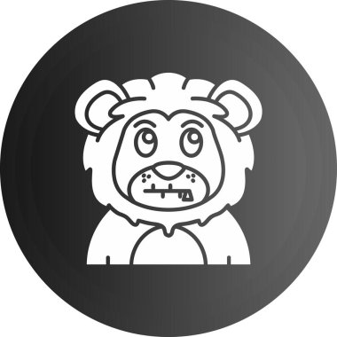 Ayı simgesinin vektör illüstrasyonu