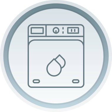 Çamaşır simgesinin vektör illüstrasyonu