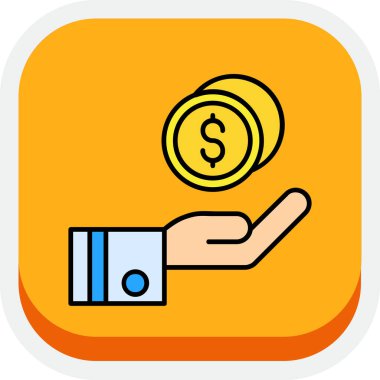 para vektörü simgesi modern basit tasarım, dolar