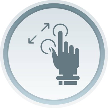 Değmek jest simge vektör çizim