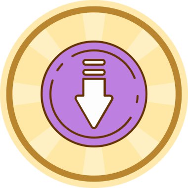 Ok. Web simgesi basit illüstrasyon