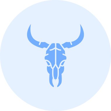 vektör içinde boğa başı simgesi