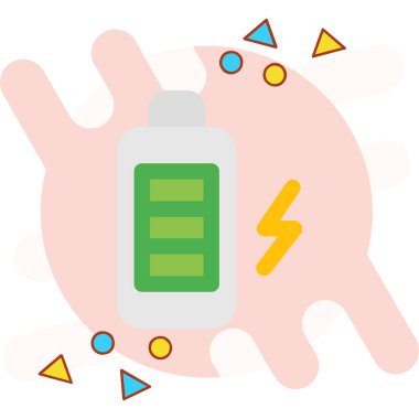 Enerji ikonu, vektör çizimi. düz dizayn