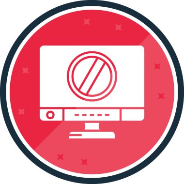 Dizüstü bilgisayar simgesi vektör çizimi