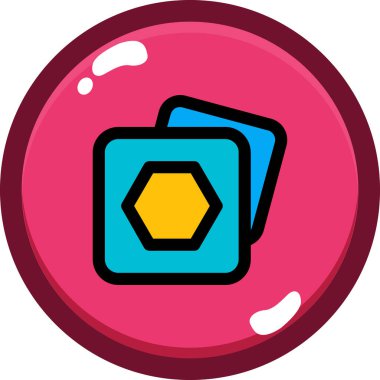 Çizgi film simgesinin vektör çizimi