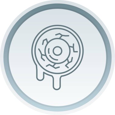 Benzersiz dairesel testere vektör çizgisi simgesi