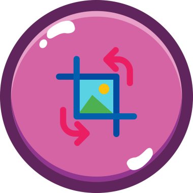 Bir harita simgesinin vektör illüstrasyonu