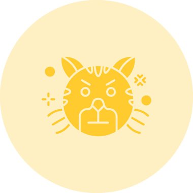 kedi simgesi modada izole edilmiş arkaplan