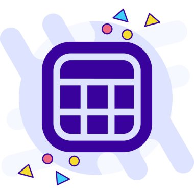 Modern mobil simgenin vektör illüstrasyonu