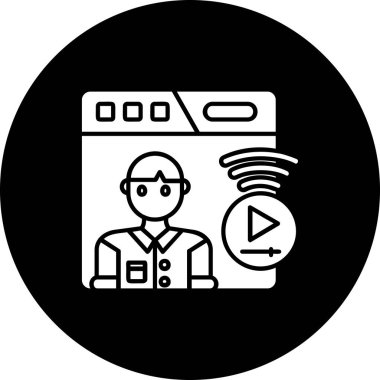 Modern oto tamir simgesinin vektör illüstrasyonu