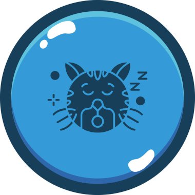 kedi simgesi, vektör illüstrasyonu