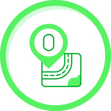 harita pin ikonu vektör illüstrasyonu