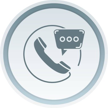 Çağrı. Web simgesi basit illüstrasyon