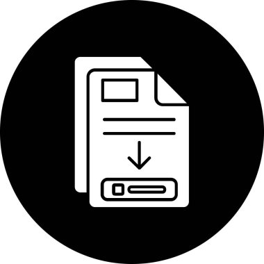 Dosya. Web simgesi basit illüstrasyon