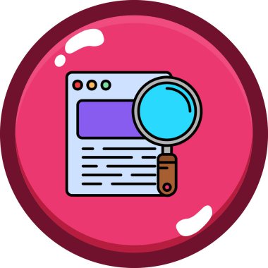 Ara. Web simgesi vektör illüstrasyonu