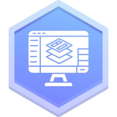 Web tasarım vektörü simgesi