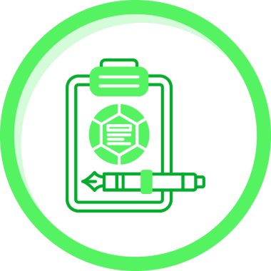 Bir pano simgesinin vektör illüstrasyonu