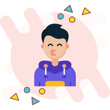 Elinde mum tutan bir adam