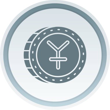 Benzersiz para vektör simgesi