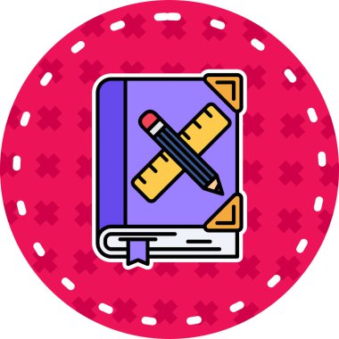 Modern bir simgenin vektör illüstrasyonu