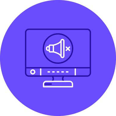 vektör lcd simgesi illüstrasyonu