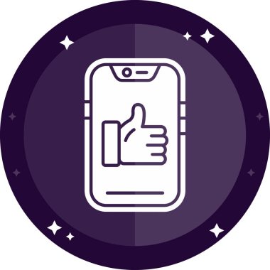 Akıllı telefon simgesinin vektör illüstrasyonu