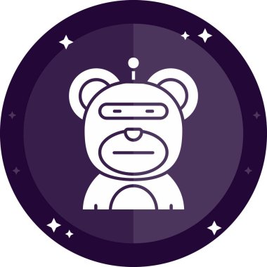 Uzaylı simgesi vektör illüstrasyonu