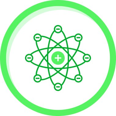 atom. Web simgesi basit illüstrasyon