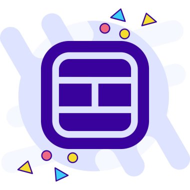 Modern bir simgenin vektör illüstrasyonu