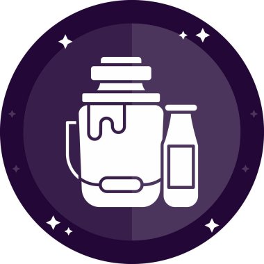 Bir şişe meyve suyu. Basit resimleme