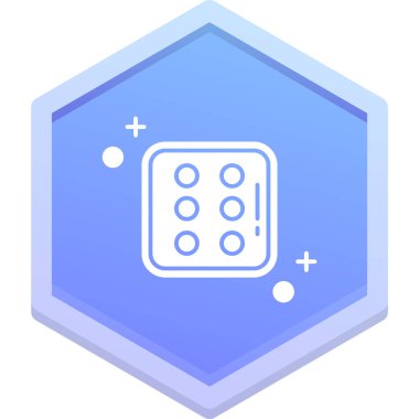 oyun zar simgesi, izometrik 3d biçimi